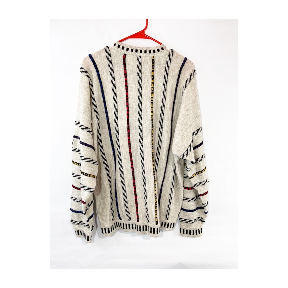 Vintage colo colucci knit wool men’s coogie inspired thick crew sweater pullover - Picture 12 of 12